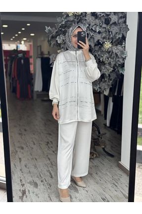 ست بالاتنه و پائین تنه طوسی زنانه بافتنی Ghisa - کد 927395770