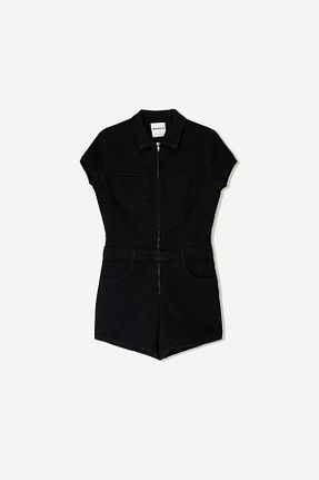 سرهمی مشکی زنانه آستین کوتاه Bershka - کد 927369228