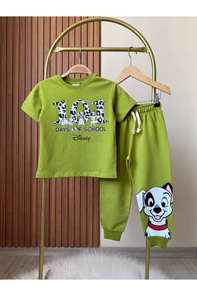 ست لباس راحتی سبز بچه گانه چاپی KidsSel - کد 927380137