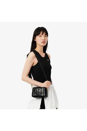کیف پستچی مشکی زنانه Lacoste - کد 927379252