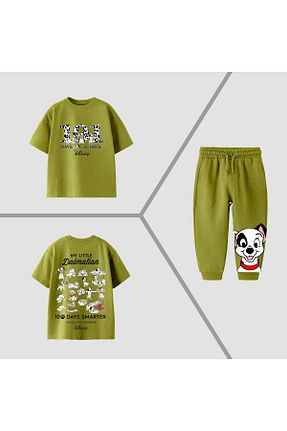 ست لباس راحتی سبز بچه گانه چاپی KidsSel - کد 927380137
