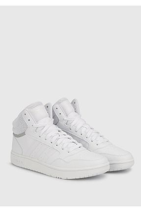 کفش بسکتبال سفید زنانه چرم مصنوعی adidas - کد 321288702
