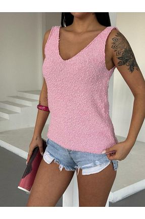 بلوز صورتی زنانه بافت دار Cistern İstanbul - کد 927389627