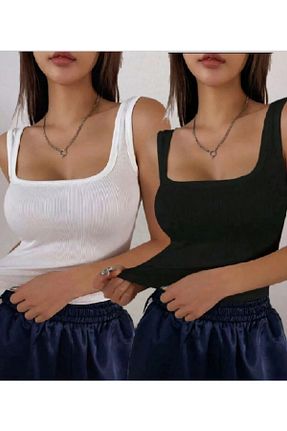رکابی رنگی زنانه یقه مربعی Stail Moda - کد 927391974