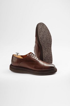 کفش کژوال قهوه ای مردانه چرم خالص ByItallanoshoes - کد 927401347
