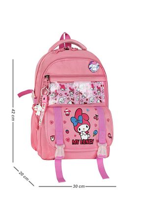 کیف مدرسه صورتی بچه گانه پارچه ای great bags - کد 903188650