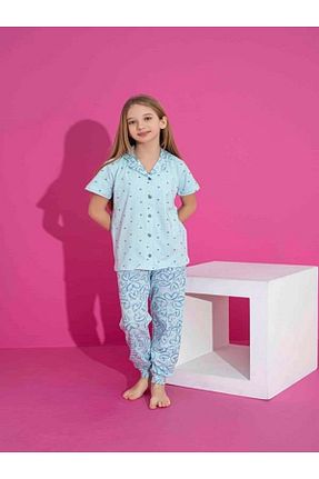 ست لباس راحتی آبی بچه گانه چاپی KIPIRIK BABY - کد 927529000