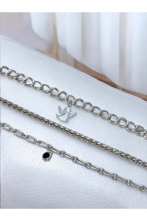 دستبند جواهر رنگی زنانه MAC CENTER - کد 927405454