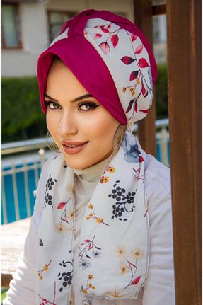 کلاه شنای حجاب صورتی زنانه Aişe Tesettür - کد 927416030