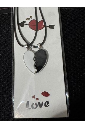 گردنبند جواهر مشکی زنانه روکش نقره İYİ MODA - کد 893965091