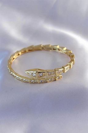 دستبند جواهر طلائی زنانه استیل (فولاد) Genel Markalar - کد 886553543
