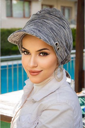 کلاه شنای حجاب آبی زنانه Aişe Tesettür - کد 926151185