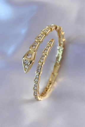 دستبند جواهر طلائی زنانه استیل (فولاد) Genel Markalar - کد 886553543