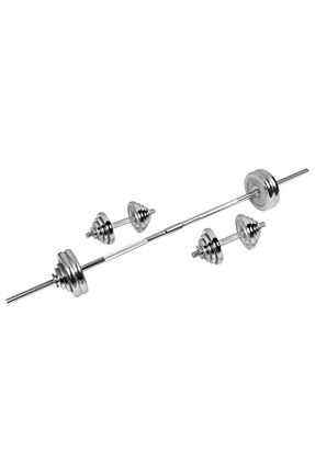 دمبل و صفحه وزنه طوسی ریخته گری alpin fit - کد 927419948