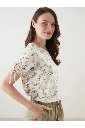 ست لباس راحتی طوسی زنانه پنبه ای LC Waikiki - کد 927816050