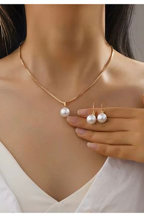 گردنبند مروارید متالیک مروارید اقیانوس monalisatoka - کد 927461062