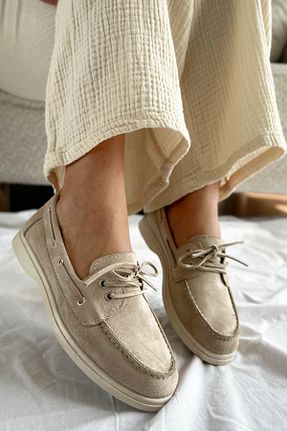 کفش کلاسیک بژ زنانه چرم مصنوعی Shoebutik - کد 927542626