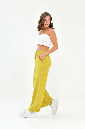 شلوار سبز زنانه پنبه ای Butik - کد 839450310