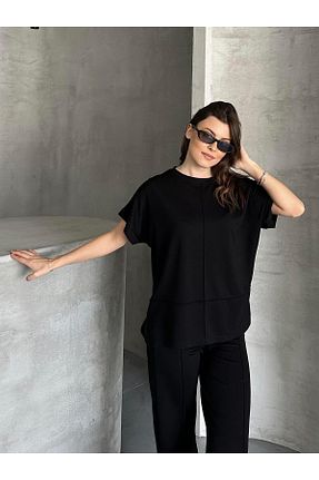 ست بالاتنه و پائین تنه مشکی زنانه FERZOLAİO - کد 927519718