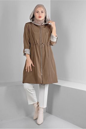 ترنچکت قهوه ای زنانه پلی استر Alvina - کد 794078576