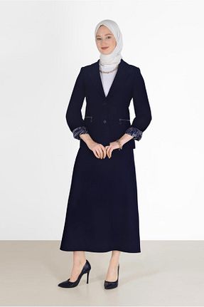 دامن حجاب سرمه ای زنانه رگولار Alvina - کد 803518945