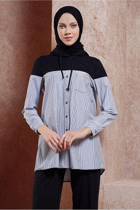 ست گرمکن حجاب مشکی زنانه رگولار Alvina - کد 856217153
