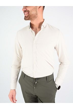 پیراهن بژ مردانه اسلیم فیت COONLESS - کد 925423728