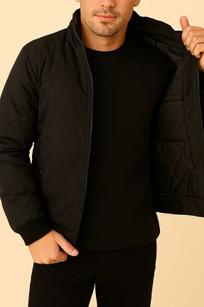 کاپشن مشکی مردانه رگولار freemen - کد 828667185