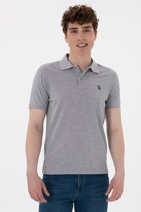 پولوشرت طوسی مردانه پنبه ای U.S. Polo Assn. - کد 927563990