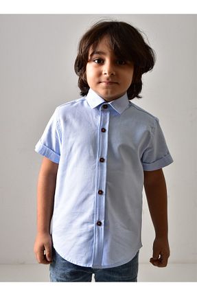 پیراهن آبی بچه گانه رگولار Banadamoda - کد 781005248