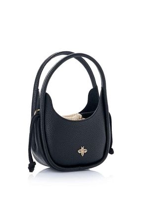 کیف دوشی مشکی زنانه چرم مصنوعی Lucky Bees - کد 927556903