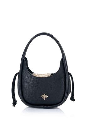 کیف دوشی مشکی زنانه چرم مصنوعی Lucky Bees - کد 927556903