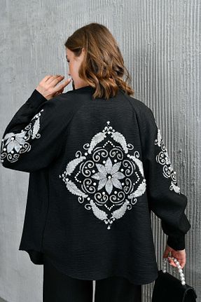 ست بالاتنه و پائین تنه مشکی زنانه بافتنی Miss Allos - کد 834899135