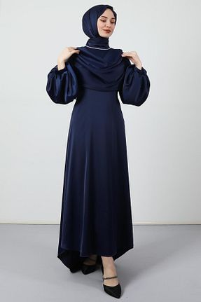 لباس حجاب سرمه ای زنانه رگولار Giza Giyim - کد 679806861
