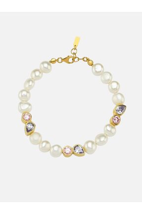 دستبند نقره رنگی زنانه 925 عیار Linya Jewellery - کد 825257182