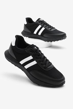کفش اسنیکر مشکی مردانه بند دار Tonny Black - کد 927572083