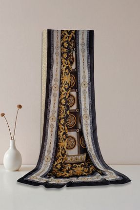 شال مشکی زنانه پنبه ای Sekine İpek - کد 904957848