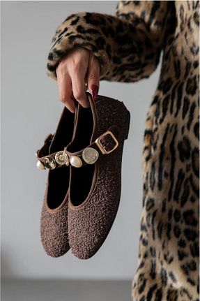 بابت قهوه ای زنانه wolk shoes - کد 927580137