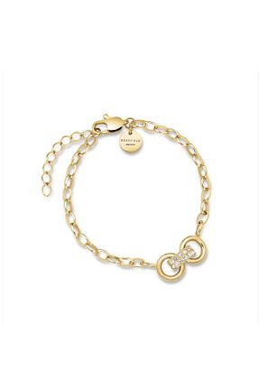 دستبند استیل (فولاد) طلائی زنانه استیل (فولاد) Rosefield - کد 927588544