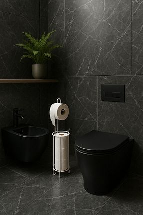 پایه دستمال توالت سفید فلزی Magic Objects - کد 919922169