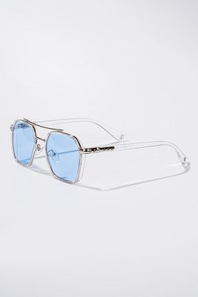 عینک آفتابی سفید زنانه UV400 Genel Markalar - کد 849941319