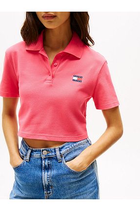 پولوشرت قرمز زنانه پنبه ای Tommy Hilfiger - کد 904330606