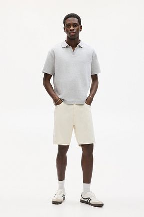 شلوارک و برمودا نباتی مردانه پنبه ای Pull & Bear - کد 927594872