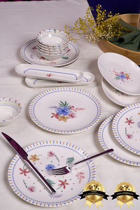 سرویس قهوه خوری سفید 6 نفره Heda Porselen - کد 798179405