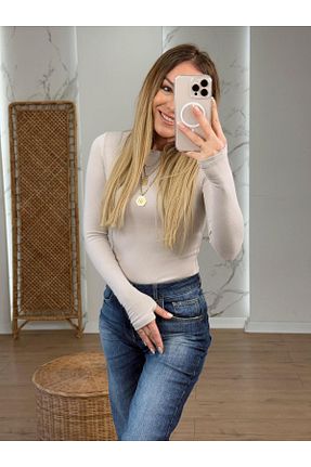 بادی طوسی زنانه یقه دوچرخه X-Young - کد 927610126