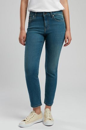 شلوار جین آبی زنانه پاچه لوله تفنگی Lee Cooper - کد 903720078