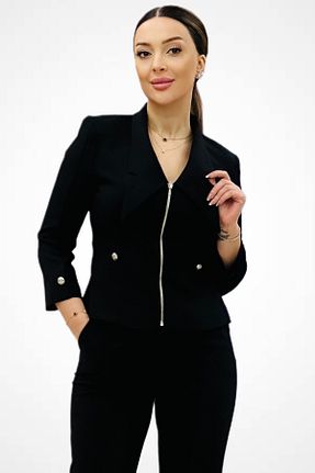کت مشکی زنانه اسلیم Ekol - کد 927593054
