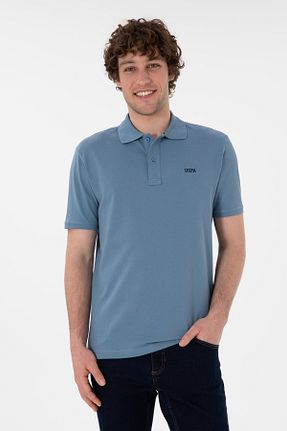 پولوشرت آبی مردانه پنبه ای U.S. Polo Assn. - کد 927601776