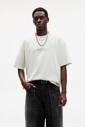 تیشرت سفید مردانه رگولار Pull & Bear - کد 927627769