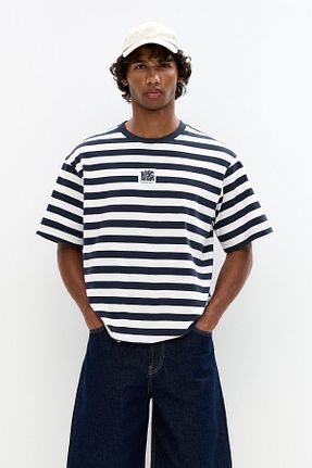 تیشرت سرمه ای مردانه رگولار Pull & Bear - کد 927627493
